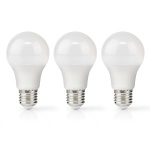 Nedis LED Pære E27 | A60 | 8.0 W | 806 lm | 2700 K | Varm Hvid | Retro stil | Frosted | 3 stk