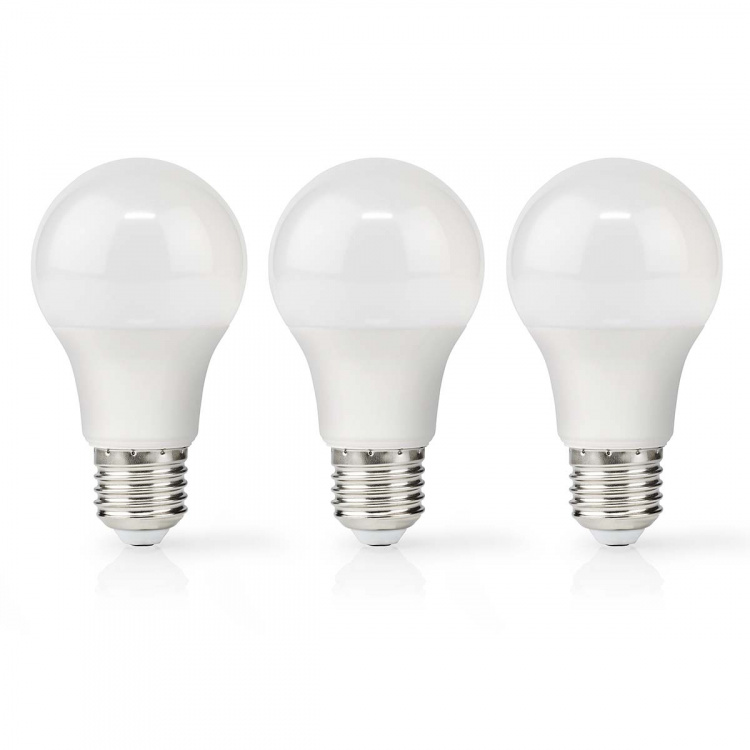 Nedis LED Pære E27 | A60 | 8.0 W | 806 lm | 2700 K | Varm Hvid | Retro stil | Frosted | 3 stk