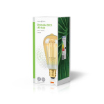 Nedis LED glødepære E27 | ST64 | 4.9 W | 470 lm | 2100 K | Dæmpbar | Ekstra varm hvid | Retro stil | 1 stk