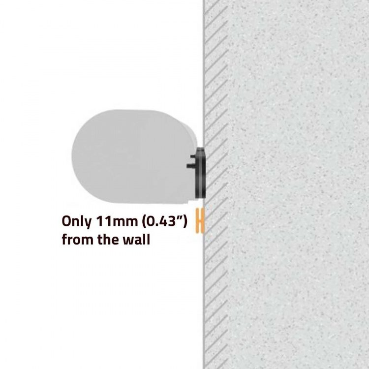 Nedis Soundbar Beslag | Kompatibel med: Sonos® Arc™ | Væg | 10 kg | Fast | ABS / Stål | Sort