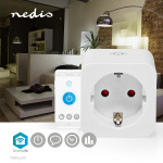 Nedis SmartLife Smart Plug | IP21 | Effektmåler | 3680 W | Type F (CEE 7/3) | 0 - 55 °C | Android™ / IOS | Hvid | 1 stk Nedis SmartLife Smart Plug | IP21 | Effektmåler | 3680 W | Type F (CEE 7/3) | 0 - 55 °C | Android™ / IOS | Hvid | 1 stk