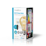Nedis SmartLife LED Glødepære | E27 | 360 lm | 4.90 W | Varm til kølig hvid | 1800 - 6500 K | Glas | Android™ / IOS | Pære | 1 stk