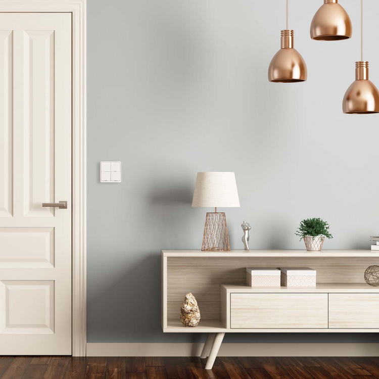 Nedis SmartLife Vægkontakt | Vægbeslag | Android™ / IOS | Plastik | Hvid