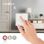 Nedis SmartLife Vægkontakt | Vægbeslag | Android™ / IOS | Plastik | Hvid