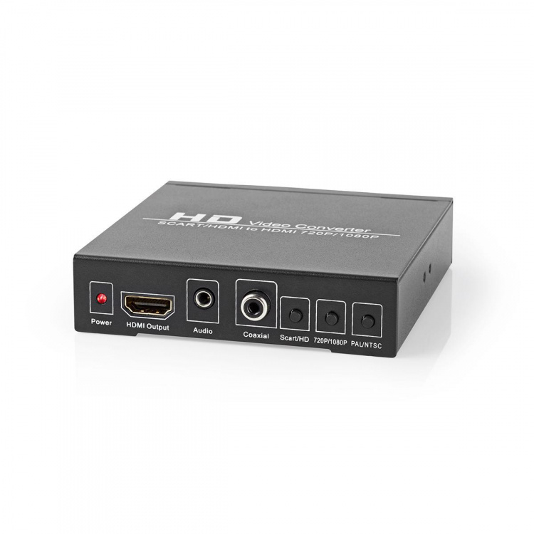 Nedis HDMI ™ Converter | SCART Female | 1x 3.5 mm sound out / 1x Digital Audio / 1x HDMI™ Output | 1-vejs | 1080p | 1.65 Gbps | Aluminium | Antracit