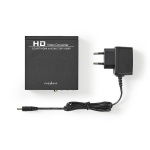Nedis HDMI ™ Converter | SCART Female | 1x 3.5 mm sound out / 1x Digital Audio / 1x HDMI™ Output | 1-vejs | 1080p | 1.65 Gbps | Aluminium | Antracit