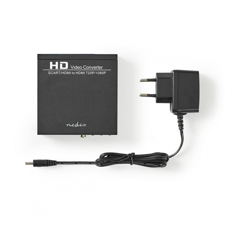 Nedis HDMI ™ Converter | SCART Female | 1x 3.5 mm sound out / 1x Digital Audio / 1x HDMI™ Output | 1-vejs | 1080p | 1.65 Gbps | Aluminium | Antracit