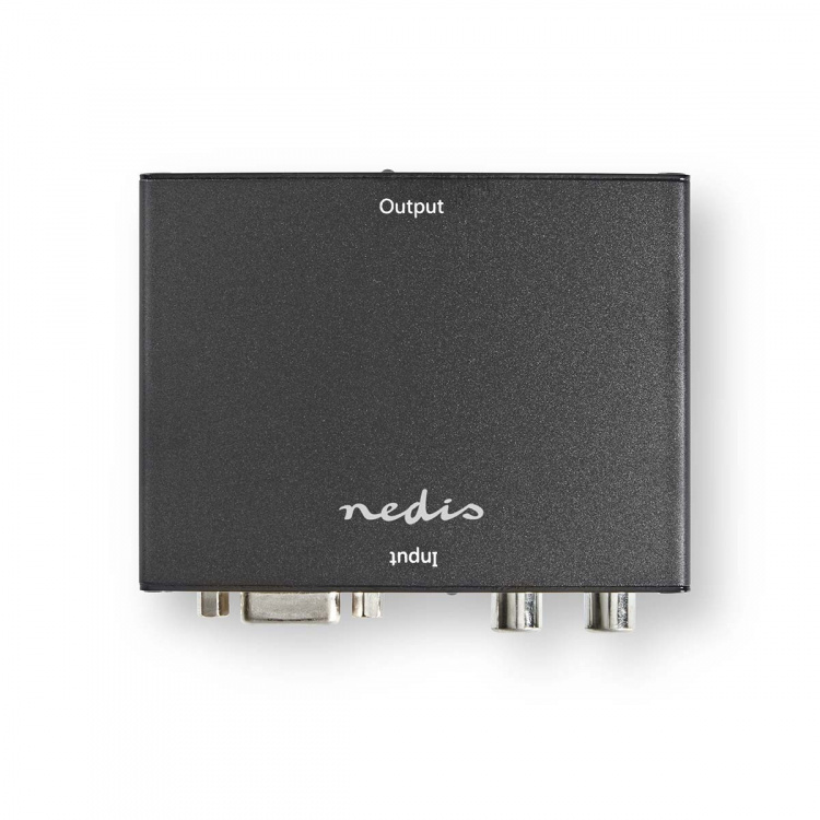 Nedis HDMI ™ Converter | VGA Female / 2x RCA Male | 1x HDMI™ Output | 1-vejs | 1080p | 1.65 Gbps | Aluminium | Antracit