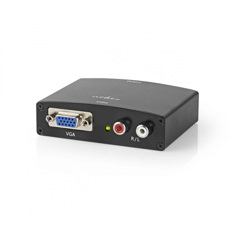 Nedis HDMI ™ Converter | VGA Female / 2x RCA Male | 1x HDMI™ Output | 1-vejs | 1080p | 1.65 Gbps | Aluminium | Antracit