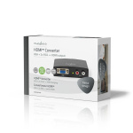 Nedis HDMI ™ Converter | VGA Female / 2x RCA Male | 1x HDMI™ Output | 1-vejs | 1080p | 1.65 Gbps | Aluminium | Antracit