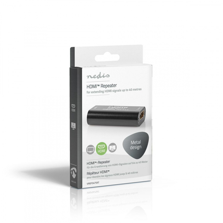 Nedis HDMI ™ Repeater | 40,0 m | 4K@60Hz | 18 Gbps | Metal | Antracit