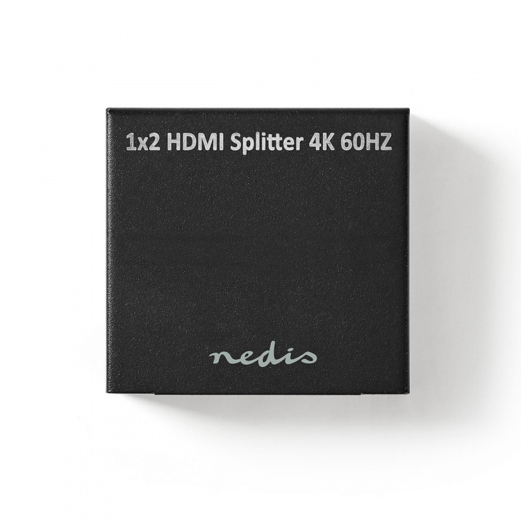 Nedis HDMI ™ Splitter | 2-Port port(s) | 2x HDMI™ Output | 4K@60Hz | 18 Gbps | Metal | Antracit