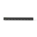 Nedis HDMI ™ Splitter | 8-Port port(s) | 8x HDMI™ Output | 4K@60Hz | 18 Gbps | Metal | Antracit