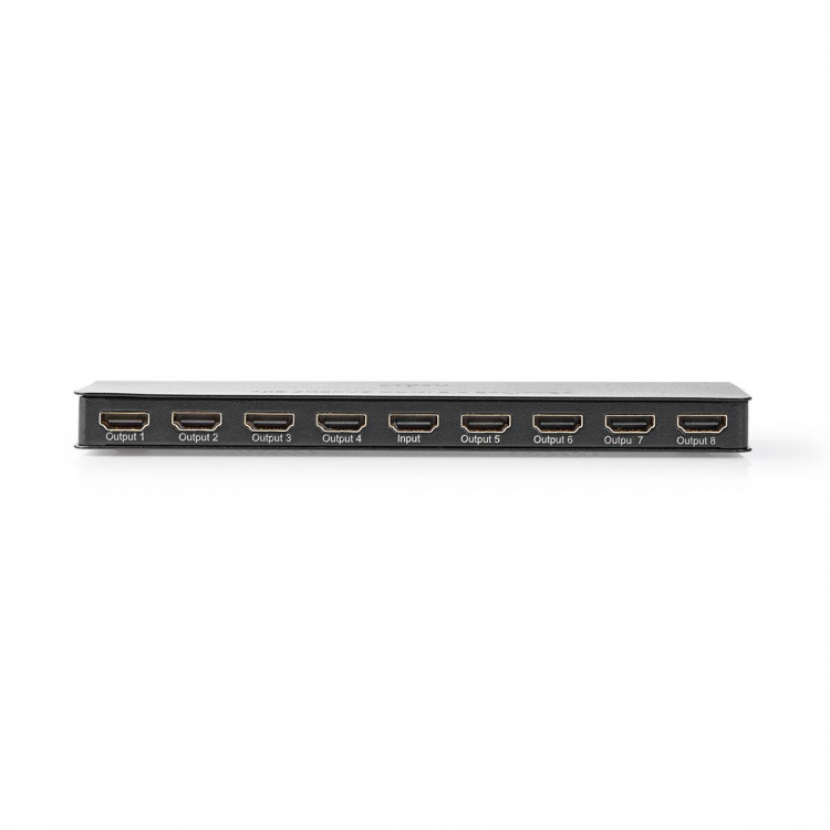 Nedis HDMI ™ Splitter | 8-Port port(s) | 8x HDMI™ Output | 4K@60Hz | 18 Gbps | Metal | Antracit