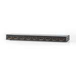 Nedis HDMI ™ Splitter | 8-Port port(s) | 8x HDMI™ Output | 4K@60Hz | 18 Gbps | Metal | Antracit