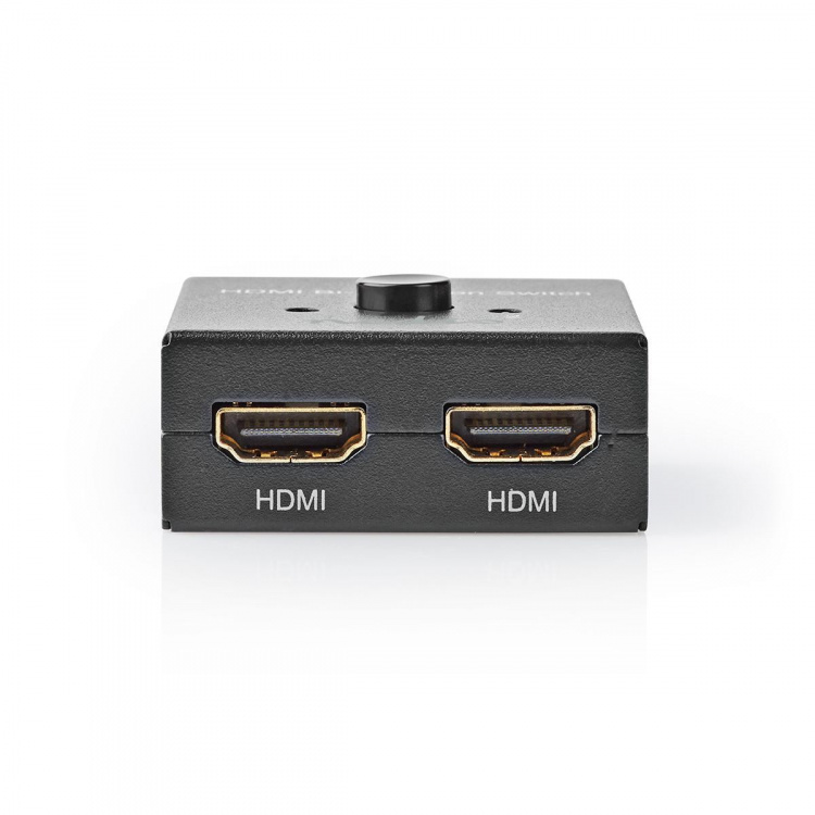 Nedis HDMI ™ switch | 3-Port port(s) | 1x HDMI™ Input / 2x HDMI™ Input | 1x HDMI™ Output / 2x HDMI™ Output | 4K@60Hz | 6 Gbps | Metal | Antracit