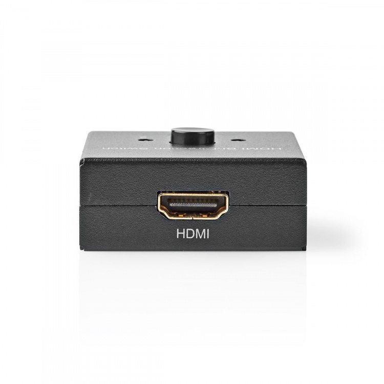 Nedis HDMI ™ switch | 3-Port port(s) | 1x HDMI™ Input / 2x HDMI™ Input | 1x HDMI™ Output / 2x HDMI™ Output | 4K@60Hz | 6 Gbps | Metal | Antracit