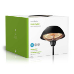 Nedis Terrassevarmer | 1500 W | 1 Heat Indstilling | Fald over beskyttelse | IP34 | Sort