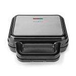 Nedis Multi Grill | Grill / Sandwich / Waffle | 700 W | 22 x 12.5 cm | Automatisk temperaturregulering | Plastik / Rustfri Stål