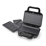 Nedis Multi Grill | Grill / Sandwich / Waffle | 700 W | 22 x 12.5 cm | Automatisk temperaturregulering | Plastik / Rustfri Stål