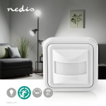 Nedis bevægelsesdetektor | Indendørs | 2-leder / 3-Wire | Type F (CEE 7/7) | 160 ° | 5 - 200 W | 200 W | 500 W | 3 - 2000 Lux | Sensor-teknologi: PIR | Sensor rækkevidde: 0.0 - 9.0 m