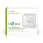 Nedis bevægelsesdetektor | Indendørs | 2-leder / 3-Wire | Type F (CEE 7/7) | 160 ° | 5 - 200 W | 200 W | 500 W | 3 - 2000 Lux | Sensor-teknologi: PIR | Sensor rækkevidde: 0.0 - 9.0 m