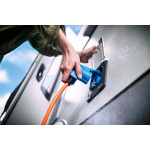 brennenstuhl CEE adapterkabel Camping 1,5 m kabel i orange (CEE stik og vinkelkobling inkl. sikkerhedskontaktkombinationsstik, 230V/16A, til permanent udendørs brug)