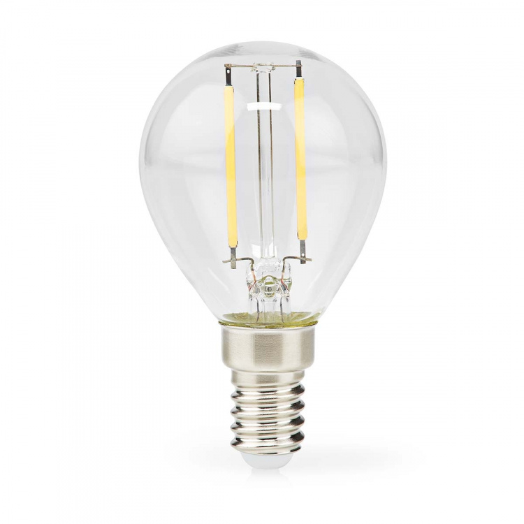Nedis LED-lampe Pære E14 | G45 | 2 W | 250 lm | 2700 K | Varm Hvid | Retro stil | 1 stk. | Klart