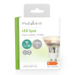 Nedis LED Pære GU10 | Spot | 3 W | 230 lm | 2700 K | Varm Hvid | Retro stil | 1 stk