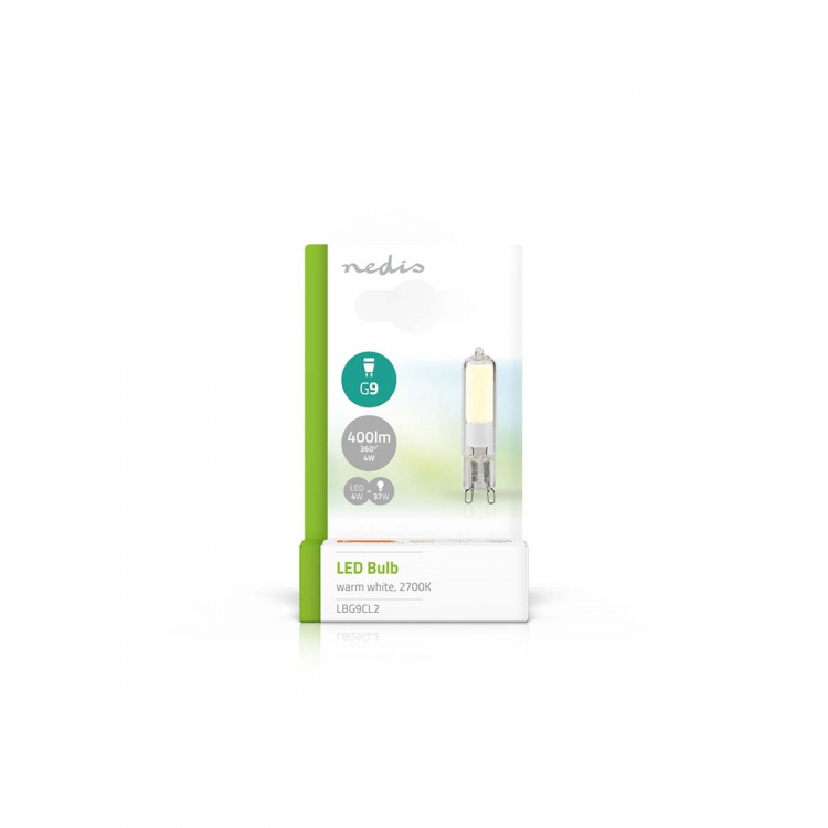 Nedis LED pære G9 | 4 W | 400 lm | 2700 K | Varm Hvid | Antal lamper i emballagen: 1 stk