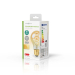 Nedis LED glødepære E27 | A60 | 3.8 W | 250 lm | 2100 K | Dæmpbar | Ekstra varm hvid | Retro stil | 1 stk