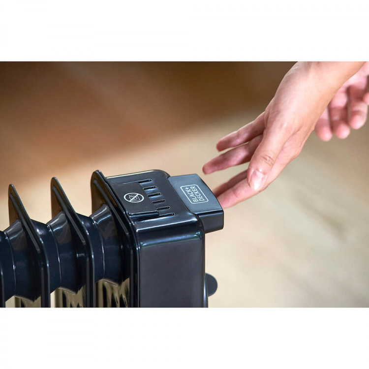 BLACK+DECKER Olieradiator 2000W Sort