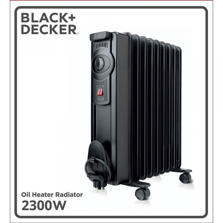 BLACK+DECKER Olieradiator 2300W Sort BLACK+DECKER Olieradiator 2300W Sort