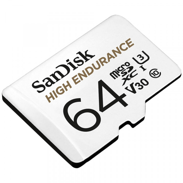 SANDISK MicroSDXC 64GB High Endurance med adapter