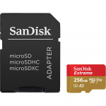 MicroSDXC Extreme 256GB 190MB/s A2 C10 SanDisk MicroSDXC Extreme 256GB 190MB/s A2 C10 V30 med Adapter MicroSDXC Extreme 256GB 190MB/s A2 C10 SanDisk MicroSDXC Extreme 256GB 190MB/s A2 C10 V30 med Adapter