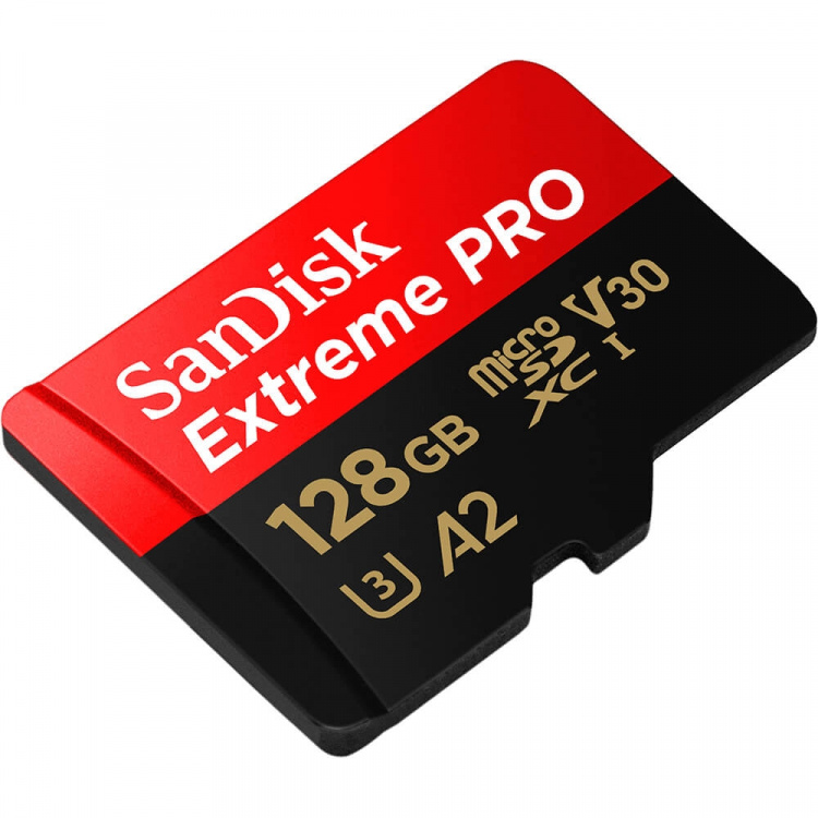 SanDisk MicroSDXC Extreme Pro 128GB 200MB/s A2 C10 V30 UHS-I SanDisk MicroSDXC Extreme Pro 128GB 200MB/s A2 C10 V30 UHS-I