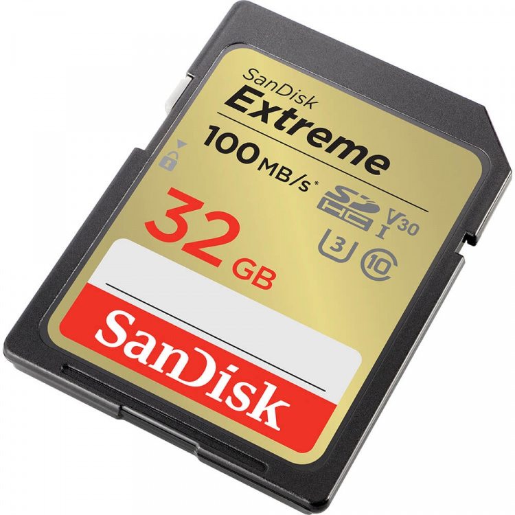 SANDISK Extreme 32GB 100MB/s UHS-I C10 V30 U3 SANDISK Extreme 32GB 100MB/s UHS-I C10 V30 U3