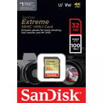 SANDISK Extreme 32GB 100MB/s UHS-I C10 V30 U3 SANDISK Extreme 32GB 100MB/s UHS-I C10 V30 U3