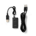 Nedis Bluetooth® Transmitter | Tilslutninger indgang: 1x AUX / 1x USB | SBC | Op til 1 enhed | Sort