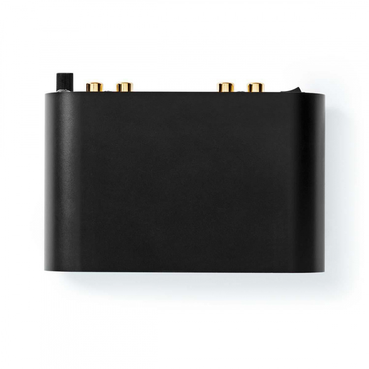 Nedis Forforstærker | Indgang til lyd- / video- / dataforbindelser: 1x RCA | Audio / video / dataforbindelser output: 1x RCA | 2 Kanaler | Phono / Pladespiller | Automatisk | Sort