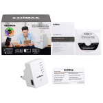 Edimax N300 Mini Wi-Fi Extender/Adgangspunkt/Wi-Fi Bridge Hvid Edimax N300 Mini Wi-Fi Extender/Adgangspunkt/Wi-Fi Bridge Hvid