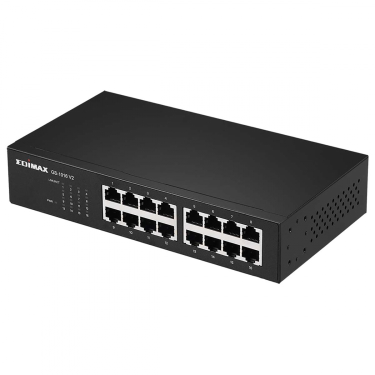 Edimax 16-Port Gigabit Switch Sort Edimax 16-Port Gigabit Switch Sort