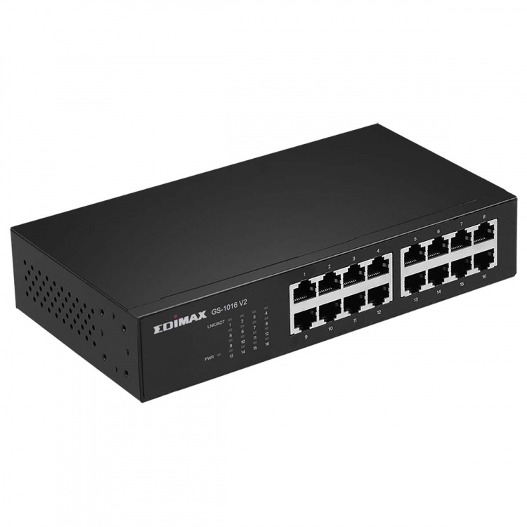 Edimax 16-Port Gigabit Switch Sort Edimax 16-Port Gigabit Switch Sort