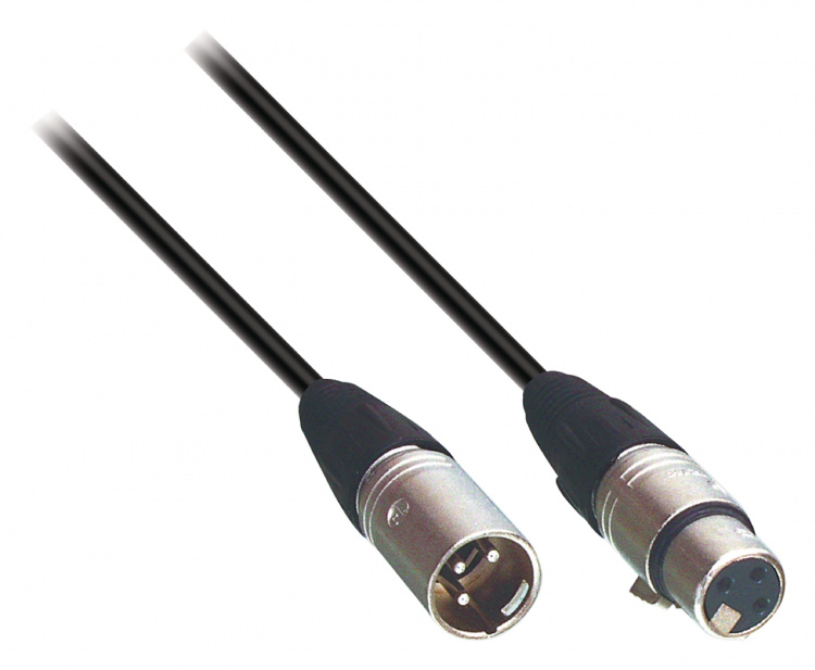 Tasker Højttalerkabel XLR 3-Pin Han - XLR 3-Pin Hun 3.00 m Sort