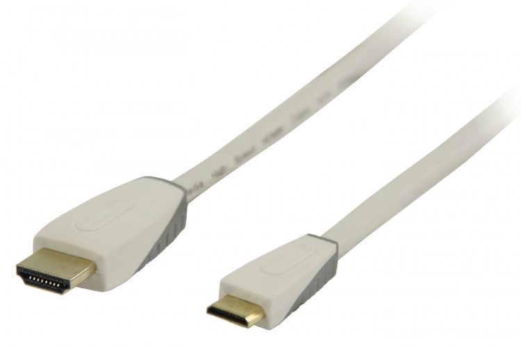 Bandridge High Speed Hdmi Kabel Med Ethernet HDMI-Stik - HDMI Mini Male 1.00 m Hvid