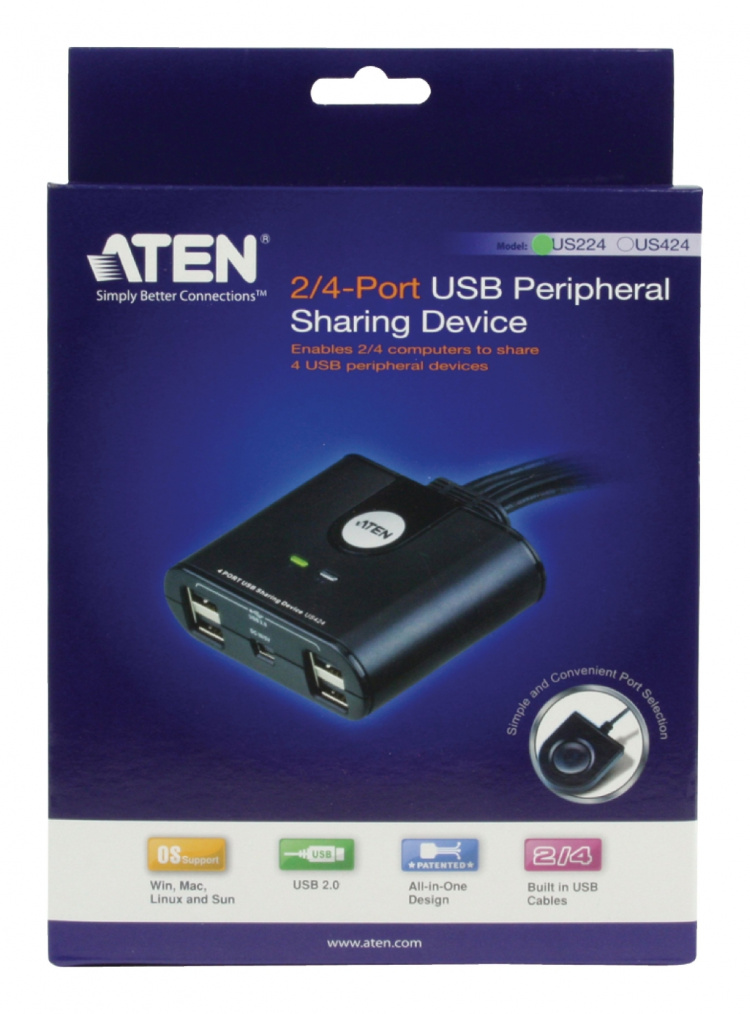 aten 2-Port Usb Switch Sort