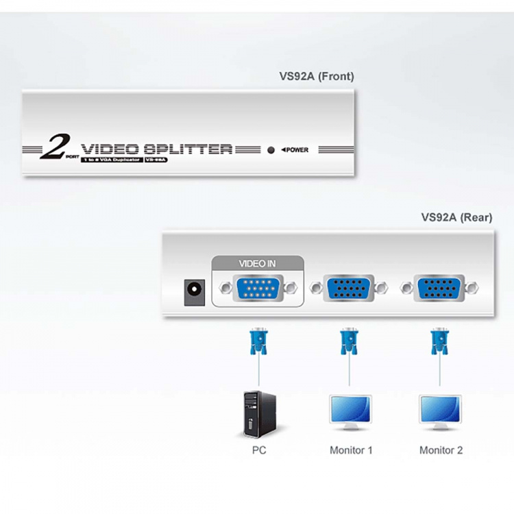 ATEN VS92A Videosplitter VGA