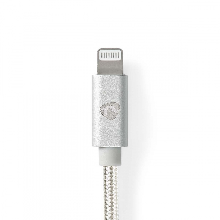 Nedis Lightning Kabel | USB 2.0 | Apple Lightning 8-pin | USB-A Han | 480 Mbps | Guldplateret | 1.00 m | Runde | Flettet / Nylon | Aluminium | Cover Window Box