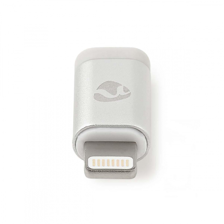Nedis Lightning Adapter | Apple Lightning 8-pin | USB Micro-B Hun | Guldplateret | Runde | Aluminium | Cover Window Box