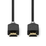 Nedis High Speed ​​HDMI ™ kabel med Ethernet | HDMI™ Stik | HDMI™ Stik | 4K@30Hz | ARC | 10.2 Gbps | 20.0 m | Runde | PVC | Antracit | Box
